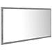 Specchio Da Bagno A Led Grigio 90x8,5x37 Cm In Acrilico - Foto miniatura 3