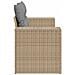 Divano da Giardino con Cuscini a 2 Posti Beige in Polyrattan - Foto miniatura 5