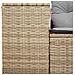 Divano da Giardino con Cuscini a 2 Posti Beige in Polyrattan - Foto miniatura 7