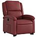 Poltrona Alzapersona Reclinabile Rosso Vino in Similpelle - Foto miniatura 4