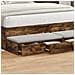 Cassetti per letto Rovere Affumicato 140x36,5x16,5 cm Legno ingegnerizzato - Foto miniatura 4