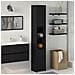 Mobile da bagno  Nero Rovere 30x30x183,5 cm Legno ingegnerizzato - Foto miniatura 2