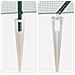 Recinzione in rete saldata con 13 pali a picchetto Verde 1.5x25 m Acciaio - Foto miniatura 8