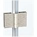 Box Doccia Angolare 70x120 Cm Apertura Due Porte Soffietto H200 Cm Cristalli Trasparente 6mm Profilo Satinato Elio - Foto miniatura 5