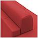 Chris Divano Letto Angolare Con Penisola In Simil Cotone T13 Rosso - Foto miniatura 4