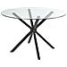 Tavolo Da Pranzo Meston Nero 120 Cm 120 Cm Vetro Temperato - Foto miniatura 2