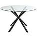 Tavolo Da Pranzo Meston Nero 120 Cm 120 Cm Vetro Temperato - Foto miniatura 3