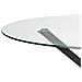 Tavolo Da Pranzo Meston Nero 120 Cm 120 Cm Vetro Temperato - Foto miniatura 4