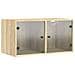 Mobile a Muro con Ante in Vetro Rovere Sonoma 68,5x37x35 cm - Foto miniatura 1