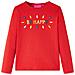 Maglietta per Bambini a Maniche Lunghe Rossa 128 - Foto miniatura 1