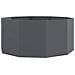 Fioriera Antracite 120 x 120 x 50 cm Acciaio - Foto miniatura 1