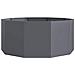 Fioriera Antracite 120 x 120 x 50 cm Acciaio - Foto miniatura 5