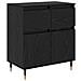 Credenza con cassetto Rovere Nero 60 x 35 x 70 cm - Foto miniatura 1