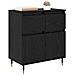 Credenza con cassetto Rovere Nero 60 x 35 x 70 cm - Foto miniatura 3