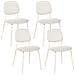 Set Di 4 Sedie Da Pranzo Riley Tessuto Beige Chiaro - Foto miniatura 2