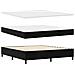 Letto a molle con materasso con led Nero 180 x 200 cm Velluto - Foto miniatura 6