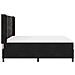 Letto a molle con materasso con led Nero 180 x 200 cm Velluto - Foto miniatura 9