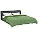 Duvet Invernale Trapuntato Verde 220 x 240 cm Microfibra - Foto miniatura 3