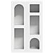 Credenza Bianco 59 x 35 x 100,5 cm Legno multistrato - Foto miniatura 6