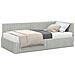 Struttura Letto Angolare con Materasso 2 pcs Grigio chiaro - Foto miniatura 1