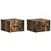 Mobiletto da notte a muro 2 pcs Rovere Fumo 33 x 34,5 x 20 cm - Foto miniatura 1