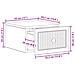 Mobiletto da notte a muro 2 pcs Rovere Fumo 33 x 34,5 x 20 cm - Foto miniatura 9