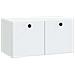 Mobile Porta TV da Muro 59,5 x 31 x 30 cm Bianco - Foto miniatura 1