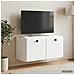 Mobile Porta TV da Muro 59,5 x 31 x 30 cm Bianco - Foto miniatura 2