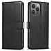 Custodia In Pelle Libro Per Iphone 16 - Nera - Foto miniatura 1