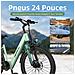 24'' Elettrica per Adulti, Bicicletta Rimuovibile 36V 13Ah con Motore 250W, Elettrica per Donne - Foto miniatura 4