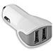 Caricabatterie da auto Universale 2 Porte USB Bianco - Foto miniatura 1