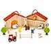 Valigetta Playset Animali Fattoria In Legno Con Personaggi E Accessori Gioco - Foto miniatura 1