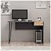 Scrivania Candy Porta Pc Con Cassetto - Da Studio, Camera, Ufficio - Noce, Antracite In Legno, 121 X 45 X 76 Cm - Foto miniatura 1