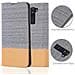 Custodia Compatibile Con Lg K8 2016 In Grigio Chiaro Marrone - Coperchio Protettiva Con Chiusura Magnetica, Funzione Stand E Tasca Per Le Carte - Foto miniatura 3