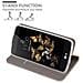 Custodia Compatibile Con Lg K8 2016 In Grigio Chiaro Marrone - Coperchio Protettiva Con Chiusura Magnetica, Funzione Stand E Tasca Per Le Carte - Foto miniatura 6