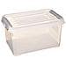 Scatola Contenitore ""more"", Con Coperchio, Capacità 6 L Trasparente / Argento - Foto miniatura 1