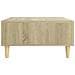 Tavolino da Salotto Rovere Sonoma 60x60x30 cm Legno Multistrato - Foto miniatura 5