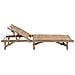 Lettino Prendisole da Giardino con Cuscino in Bambù - Foto miniatura 2
