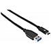 Cavo USB 3.1 Gen2 A Maschio / USB-C Maschio 1m - Nero - Foto miniatura 1