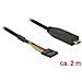 63947 cavo di interfaccia e adattatore USB 2.0 Type-C 6 pin pin header pitch: 2.54 mm Nero - Foto miniatura 2
