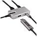 Adattatore Multiporta USB C - Mini Docking Station USB Type-C a HDMI 2.0 4K 60Hz, Power Delivery 100W Pass-through - Hub USB a 3 porte 10Gbps - Mini Dock portatile con cavo da 25cm - Foto miniatura 5