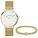 Set Di Orologio Da Polso E Bracciale Con Perline. Ls-0091-mqb - Foto miniatura 1
