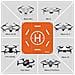 Drone Landing Pad, 50cm (19”) Portatile Universale Pieghevole Veloce Helipad Tappeto Di Atterraggio Per Dji Air 2s / Mavic Mini 2 / Mavic Air 2 / Mavic 2 / fimi X8se / dji Fpv Drone - Foto miniatura 3