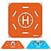 Drone Landing Pad, 50cm (19”) Portatile Universale Pieghevole Veloce Helipad Tappeto Di Atterraggio Per Dji Air 2s / Mavic Mini 2 / Mavic Air 2 / Mavic 2 / fimi X8se / dji Fpv Drone - Foto miniatura 1