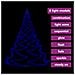 Albero Parete Gancio Metallico 720 Led Blu 5 M Interno Esterno - Foto miniatura 5