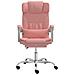Poltrona Da Ufficio Reclinabile Rosa In Similpelle - Foto miniatura 3