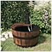 Fontana D'acqua Con Pompa 28x28x34,5 Cm Legno Massello Di Abete - Foto miniatura 1