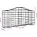 Cesto Gabbione Ad Arco 200x30x80/100 Cm Ferro Zincato - Foto miniatura 4