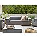 Divano Imbottito Da Giardino Divano Da Giardino Rovigo Poliestere Grigio - Foto miniatura 1