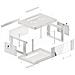 WF01-6404-10S rack 4U Da parete Grigio - Foto miniatura 9